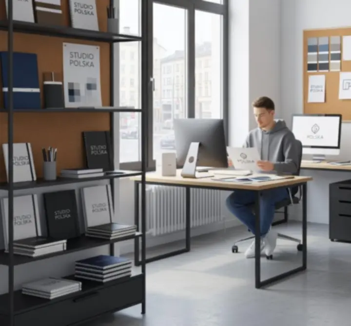 Przestrzeń pracy studia projektowego MK WEK-GRAF Marcin Krawczyk