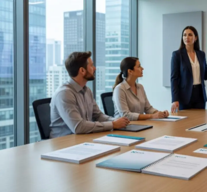 Przykładowa identyfikacja wizualna przygotowana przez MK WEK-GRAF Marcin Krawczyk dla klienta z sektora nowych technologii