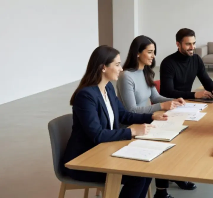 Zespół MK WEK-GRAF Marcin Krawczyk podczas konsultacji nad identyfikacją wizualną marki