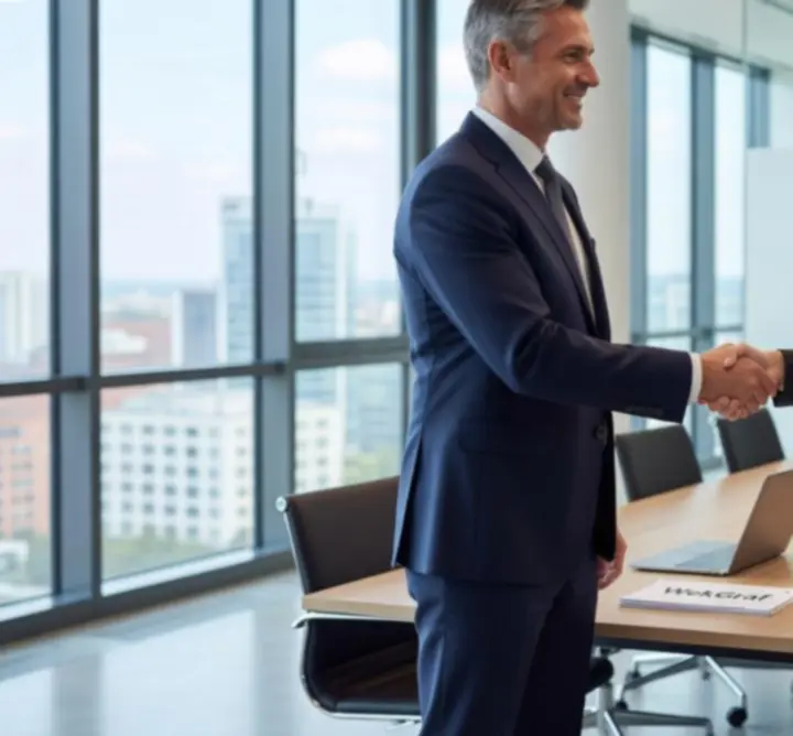 Prezentacja efektów wizualnych projektów MK WEK-GRAF Marcin Krawczyk u klienta biznesowego